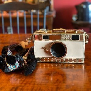 Kate Spade Spice Things Up Camera Shaped Crossbody Bag W/ tassel strap WOW!